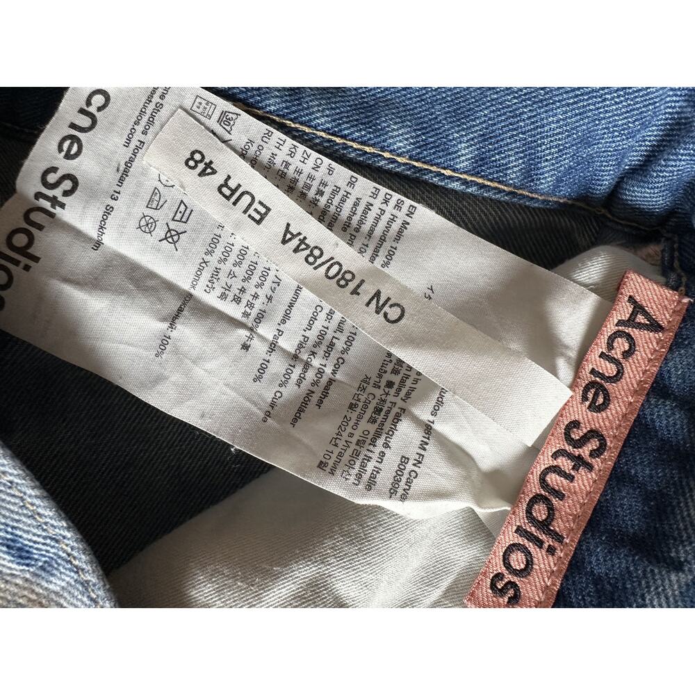 Acne Studios 1981 Carver Wide Leg Baggy Jeans - Picture 5 of 5